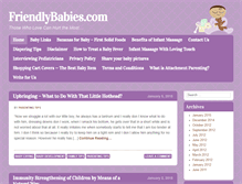 Tablet Screenshot of friendlybabies.com